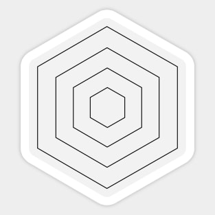 Hexagon, sacred geometry Sticker